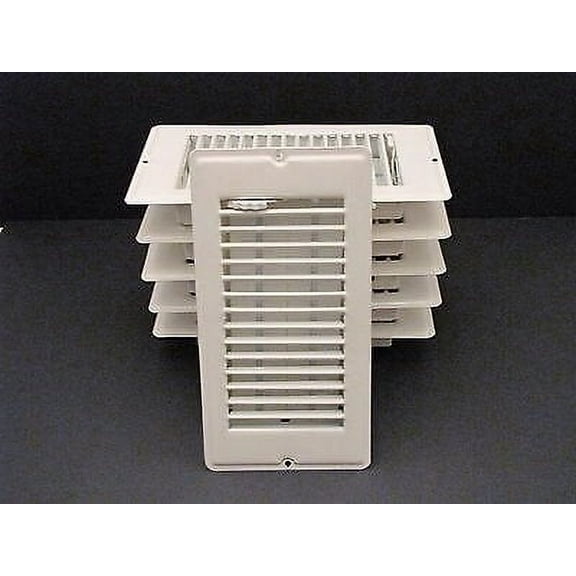 Mobile Home RV Parts. Floor Register 4" x 8". White Metal Floor Vent.  Lot of 6