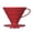 Red, variant on Hario V60 Plastic Coffee Dripper, Size 02, Red
