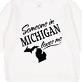 thumbnail image 3 of Inktastic Someone in Michigan Loves Me Toddler Sweatshirt, 3 of 4