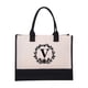 thumbnail image 1 of Women's Cotton Canvas Tote Bag Personalized Beach Shoulder Bag for Shopping and Travel, 1 of 7