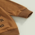 thumbnail image 4 of PENGXIANG Baby Boys 2PCS Pants Sets Long Sleeve  Neck Sweatshirt Tops Solid Color Pants Sets, 4 of 6