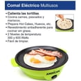 thumbnail image 5 of Parrilla Comal Sartén eléctrico Antiadherente 2 Temp American 6022 verde 1 AMERICAN 6022, 5 of 5