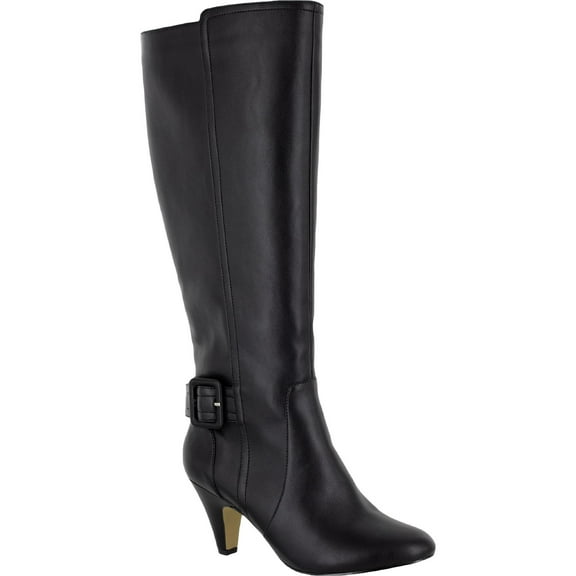 Bella Vita Womens Troy II Leather Almond Toe Knee-High Boots