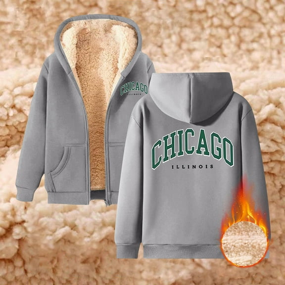 Men's And Women's Sports Winter Casual Same Style Autumn And Winter Fashion Same Style Casual Printed Sports Winter Coat With Zipper Hooded Sweatshirt With Pocket Long Sweatshirts Leggings Women's Zip