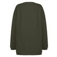 thumbnail image 5 of Women's Solid Thickened Oversize Long Sweater Dress Disappearing Lower Body, Cozy Fall Winter Sweatshirt Dress with Soft Fabric for Fashionable and Comfortable Wear,Army Green,2XL, 5 of 8