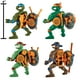 thumbnail image 2 of Tortugas Ninja: Tortugas clásicas de 4 pulgadas, paquete de 4 figuras de Playmates Toys, 2 of 5