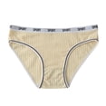 thumbnail image 2 of VISALY Cheeky Panties Breathable Underwear Womens Cotton Through Waist Bikini Brief Underwear Seamless Underwear Cotton Panties Bikini Panties Beige L, 2 of 4