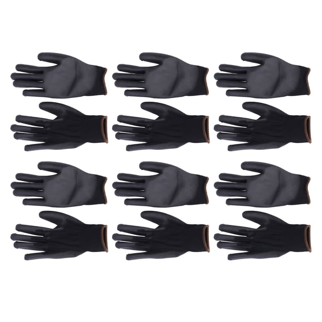 Guante de trabajo de seguridad, 10 pares de guantes de nailon antiestáticos, guantes de punto sin costuras, elegantes y modernos