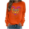 thumbnail image 3 of Zedker 2026 Mardi Gras Shirts for Women New Orleans Carnival Sweatshirt Long Sleeve Trendy Spring Holiday Crewneck Shirts, 3 of 7