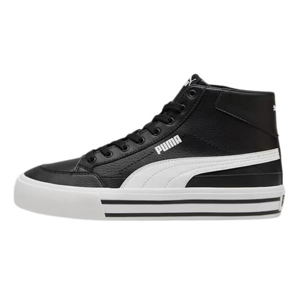 Tenis Puma Court Classic Vulc Mid Unisex Casual negro 26