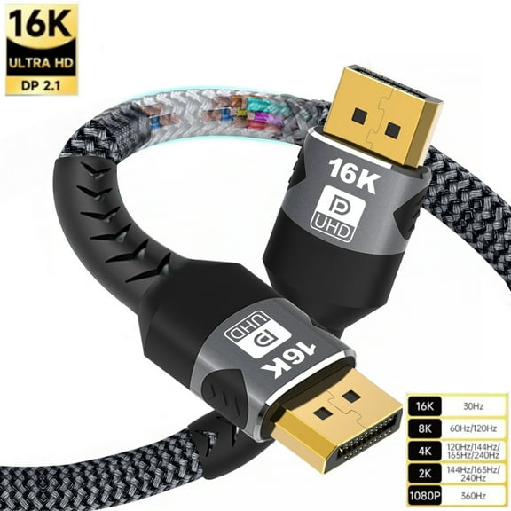 DP 2.1 Cable DisplayPort Cable 16K@30Hz 8K@60Hz HDR Display Port Adapter For 3080 TV Video PC Laptop TV Gaming Monitor