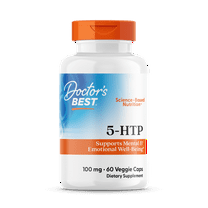 Doctor's Best 5-HTP, Non-GMO, Vegan, Gluten Free, Soy Free, 100 mg, 60 Veggie Caps