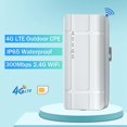 4g Lte Outdoor Wifi Router Unlocked Cpe 300mbps Modem With Slot Lan Port Hotspot Waterproof Etherne