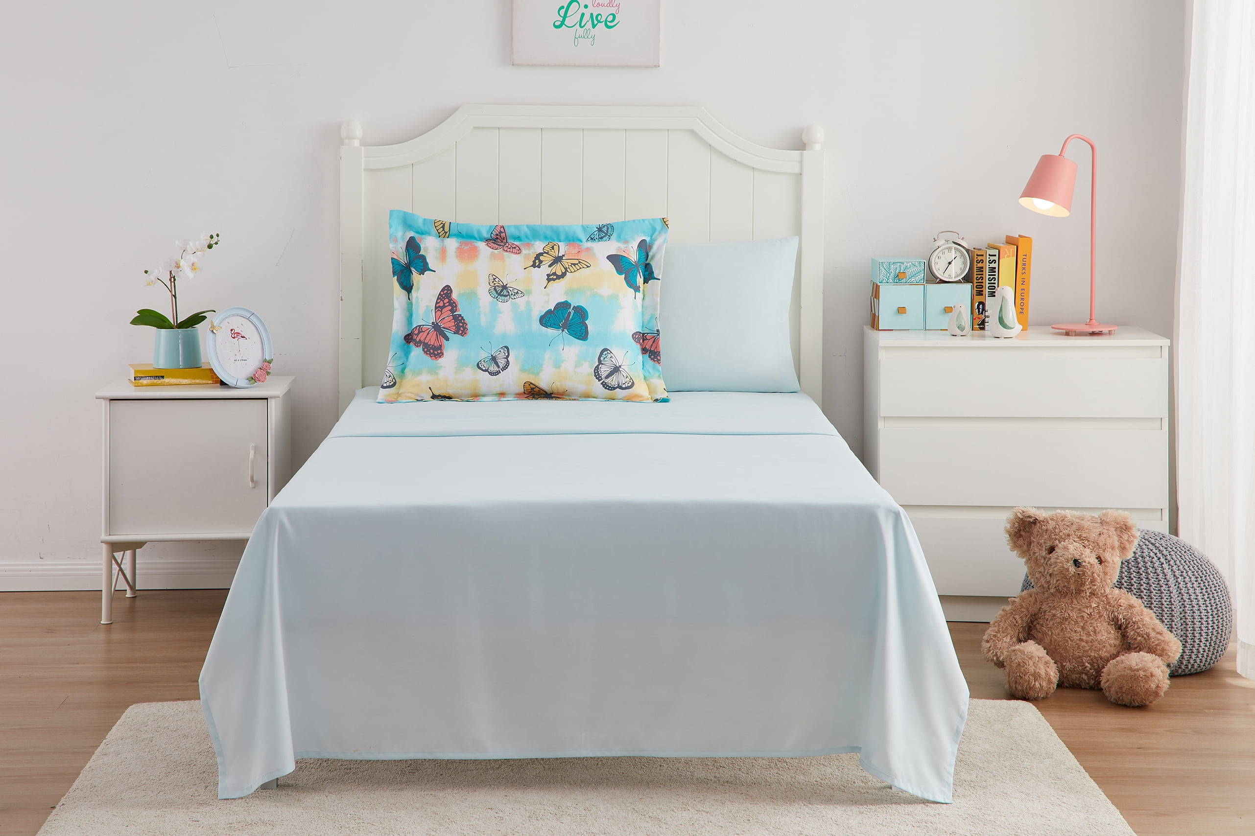 Your Zone Butterfly Bed-in-a-Bag Coordinating Bedding Set, Twin