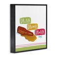 thumbnail image 3 of Stupell Industries Traditional Drink Drank Drunk Black Framed Giclee Art, 17 x 17, by Courtney Morgenstern, 3 of 8