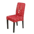 thumbnail image 1 of Sumhomie Christmas Printed Short Dining Chair Slipcover Cover, 1 of 2
