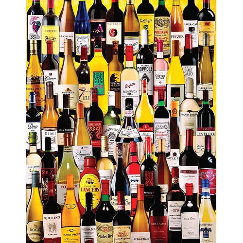Jigsaw Puzzle, 1000 Pieces, 24" x 30", Wine Bottles