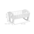 thumbnail image 3 of Doll House Miniature Crib Model Doll House Furniture Crib Doll House Decoration, 3 of 9