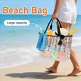 thumbnail image 3 of Spring Floral Beach Bag for Women, Large Breathable Mesh Beach Tote Bag, Red Gray Cherry Flowers Blossom Beige Sandproof Lightweight Travel Bags for Vacation Picnic Swimming Pool 15.7"x15.7"x9.1", 3 of 9