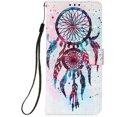 thumbnail image 2 of Compatible with Samsung Galaxy S23 Plus Wallet Case Leather with Card Holder Stand 3D Cute Painted Effect Design Flip Full Protection Phone Case for Samsung Galaxy S23 Plus Color Chimes YB, 2 of 9