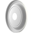 thumbnail image 4 of Ekena Millwork 16"OD x 3 1/2"ID x 1 3/8"P Traditional Thermoformed PVC Ceiling Medallion (Fits Canopies up to 9 1/2"), UltraCover Satin Blossom White, 4 of 10