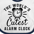 thumbnail image 4 of Inktastic The Worlds Cutest Alarm Clock Boys or Girls Baby Bib, 4 of 4