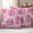 Pink, variant on Palm Leaf Outdoor Waterproof Pillow Covers, Tropical Plant Country Green Summer Decorative Square Throw Pillowcase Sofa Cushion Sham for Patio/Couch/Chair, 26"x26" 2 Pack