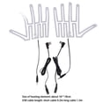 thumbnail image 3 of Ropa de Deporte 1 par de calentadores térmicos de manos de 5 V para zapatos, guantes, almohadillas (DC 1 a 1 cable), 3 of 5