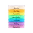 thumbnail image 1 of Pill Box, Stacked Compartments Medicine Case Organizer, Seven 4 Separate Segments Office Home, 1 of 8