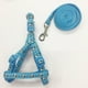 thumbnail image 1 of 2 piezas (Azul)Collar, arnés y correa para perro | Diseño de leopardo rosa | Medio | Accesorio perfecto para pasear a tu perro, 1 of 5