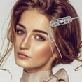 thumbnail image 4 of OUNONA 2Ud Accesorios De Para Con Chino Y De Cristal En Plata Para Novias, 4 of 8