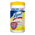 thumbnail image 1 of Toallitas desinfectantes Lysol para superficies citrus 80 pzas, 1 of 4