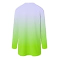 thumbnail image 6 of BOBOGOJP Womens Lightweight Cardigan Long Sleeve Gradient 0pen Front Casual Sweater Cardigans with Pockets Light Green for Size XL, 6 of 7