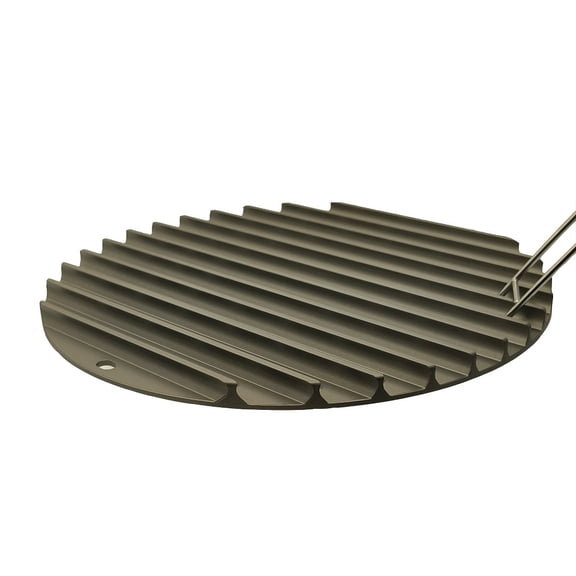 Lifespace Competition Grade Perforated Griddle Plate with Raised Grill Rails- 12.8"