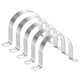 thumbnail image 1 of Uxcell 5-Pack Abrazaderas de Conducto, 3" Abrazadera de Tubería Rígida de Acero Inoxidable 304 M76 para Fontanería, 1 of 7