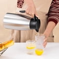 thumbnail image 7 of 2 68 Oz Thermal Coffee Carafe  Insulated Stainless Steel Double Walled Vacuum Pot Flask With Brushes For Keeping Hot Tea Home And Office (silver), 7 of 7