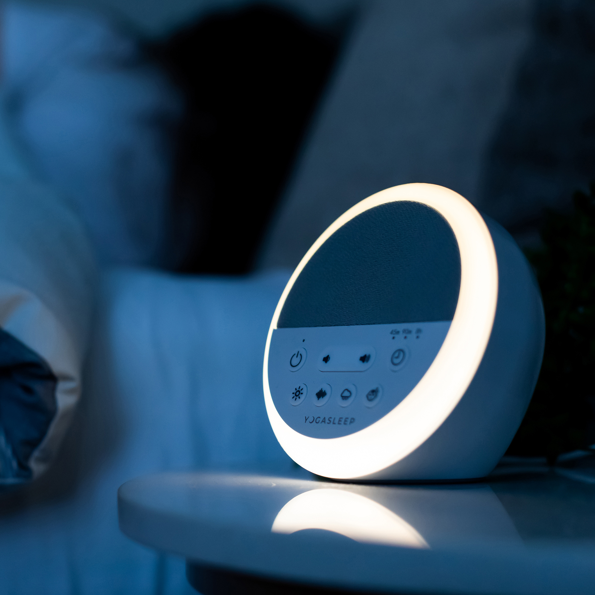 Yogasleep Nod Sound Machine and Night Light, White photo 5