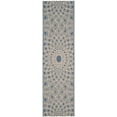 SAFAVIEH Courtyard Thane Nautical Indoor/Outdoor Runner Rug, 2'3