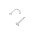 thumbnail image 1 of 2 Nose Piercing Retainers Combo Bendable Acrylic 18G, 1 of 1