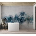 thumbnail image 4 of Abstract Wallpaper Wall Mural - Modern Blue Wave, 4 of 5