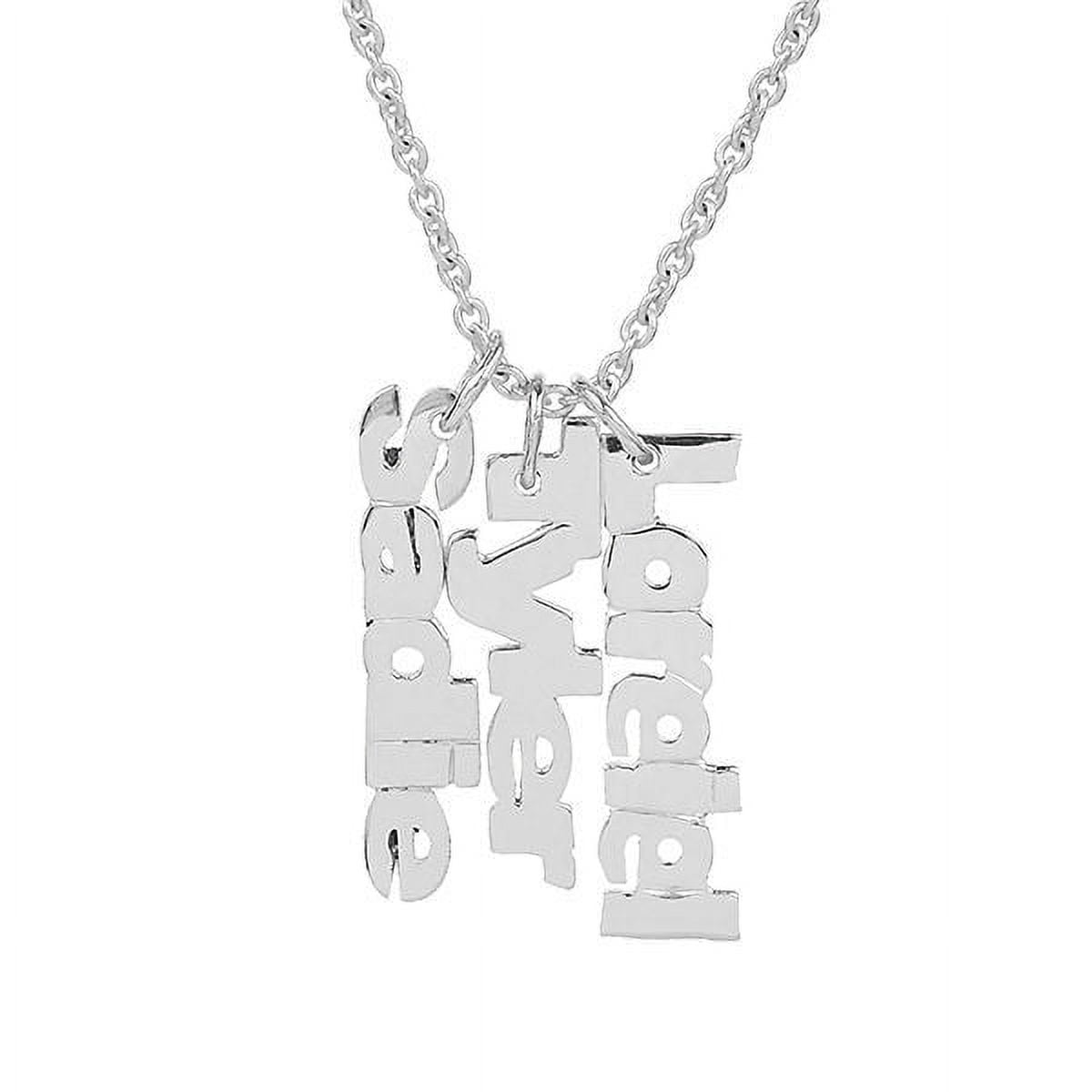 Personalized Mother's Vertical Three-Name Necklace