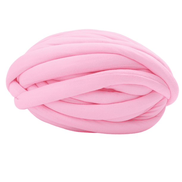 Hilo de lana grueso, hilo de lana súper voluminoso, hilo para tejer a mano, hilo para tejer con los brazos rosa