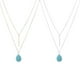 thumbnail image 5 of Collar en capas Sonducket Forma de gotas de agua Chapado en cadena delicada Joyería elegante, 5 of 6