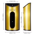 thumbnail image 3 of LRYYBTI Plastic Bag Organizer Gocery Bag Dispenser Trash Bag Holder for Storage Waterproof and Rustproof Wall Mount Bag Saver, Gold, 3 of 7