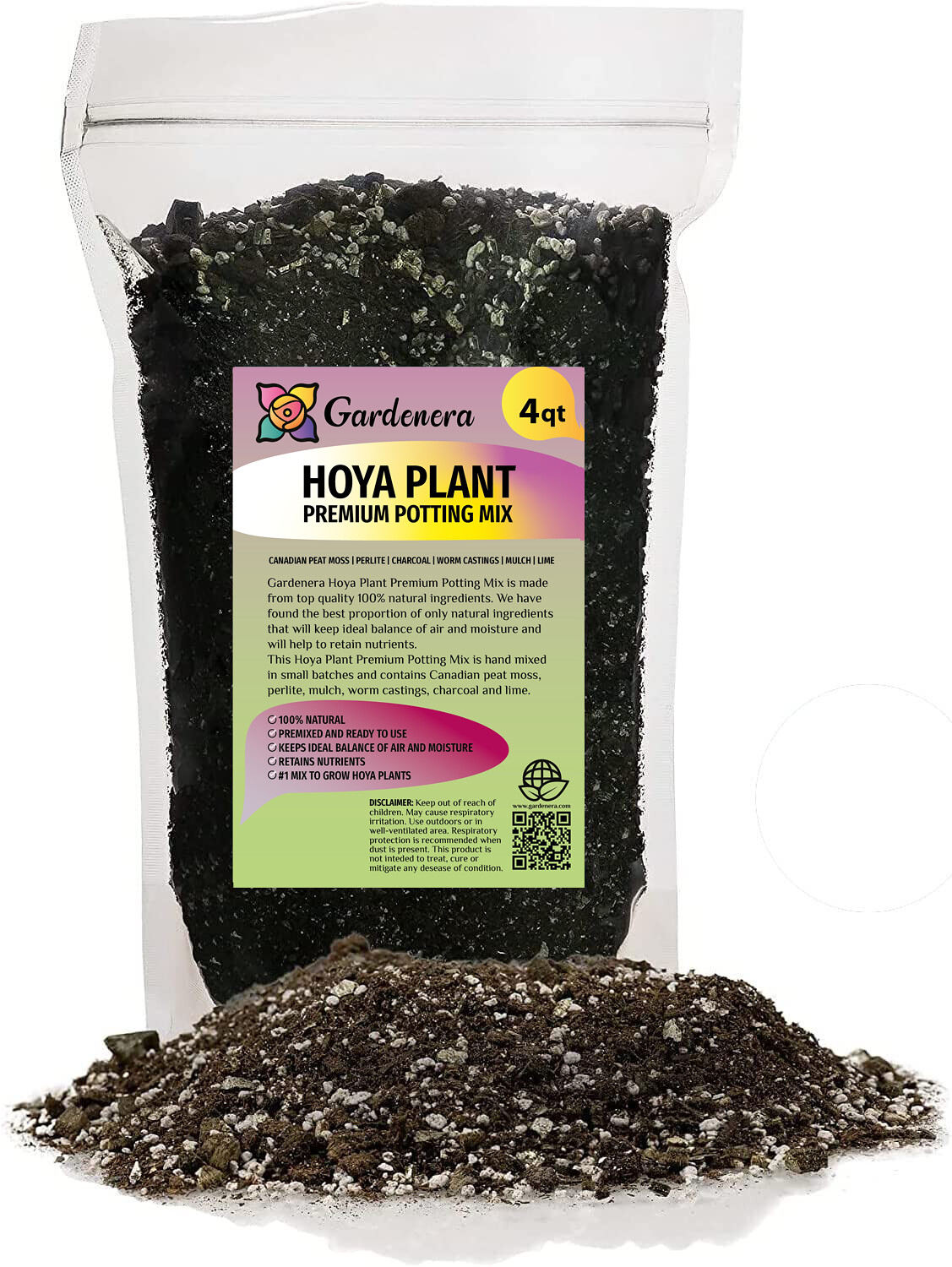 ⭐ Gardenera Hoya Plant Premium Potting Mix 4 QUART Optimal Balance