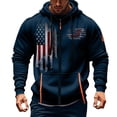 thumbnail image 1 of Veste à Capuche à Manches Longues Style Moto pour Hommes avec Poches Zippées pour Tenue Décontractée, 1 of 3