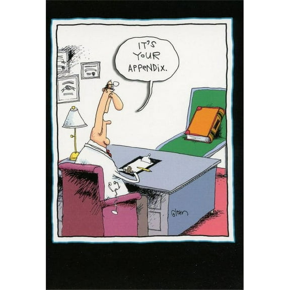Nobleworks Your Appendix Funny / Humorous McCoy Bros Get Well Card