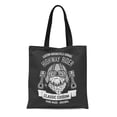 thumbnail image 1 of KDAGR Canvas Tote Bag Motorcycle Biker Dog for Garage Service Spare Parts Reusable Shoulder Grocery Shopping Bags Handbag, 1 of 1