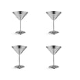 thumbnail image 1 of Juego de 4 copas de Martini de acero inoxidable, copas de cóctel de metal de 8 oz, irrompibles, duraderas, con espejo, 1 of 5