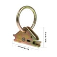 thumbnail image 2 of TABLZONE 10Pcs Steel E-Track Rail Accessories for Logistics Workers and Trailers, 2 of 5